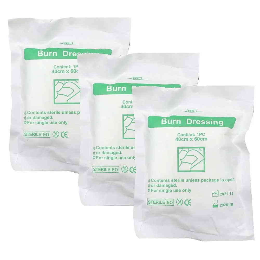 شاش مضغوط معقم وجل مرهم مضاد حيوي |   مجموعة الإسعافات الأولية Burn & Scald - العناية بالجروح لمكافحة العدوى، وتضميد الحروق