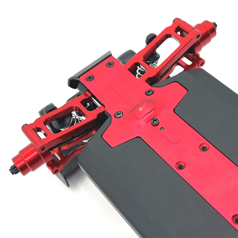 Actualización de coche RC brazo inferior trasero para SCY 1/18 18101 18102 piezas de mejora de coche trepador de control remoto rojo