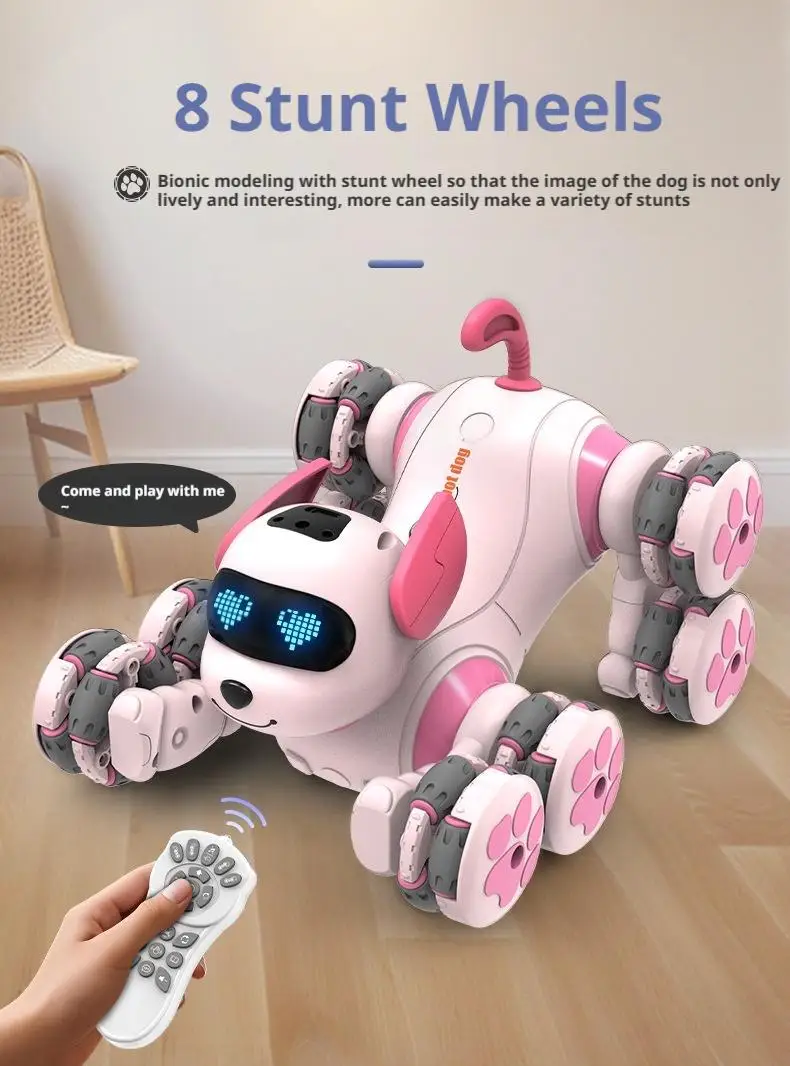 Inteligentny robot pies zdalnie sterowany elektroniczny śpiewający tańczący śledzący inteligentny interaktywny zabawka muzyczna l Magiczny piesek zabawka