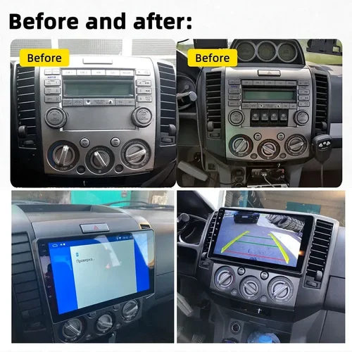 Imagen 2 del producto Para Ford Everest Ranger Mazda BT50 BT-50 2006 2007 2008-2010 Android 15 Carplay Radio de coche reproductor de unidad principal Multimedia estéreo GPS