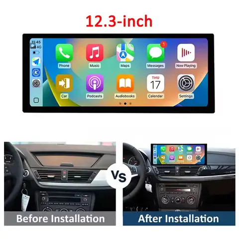 BMW X1 E84 2010-2015 CIC 시스템용 안드로이드 오토 무선 카플레이 카 라디오 비디오 멀티미디어 플레이어 스테레오 GPS 네비 블루투스