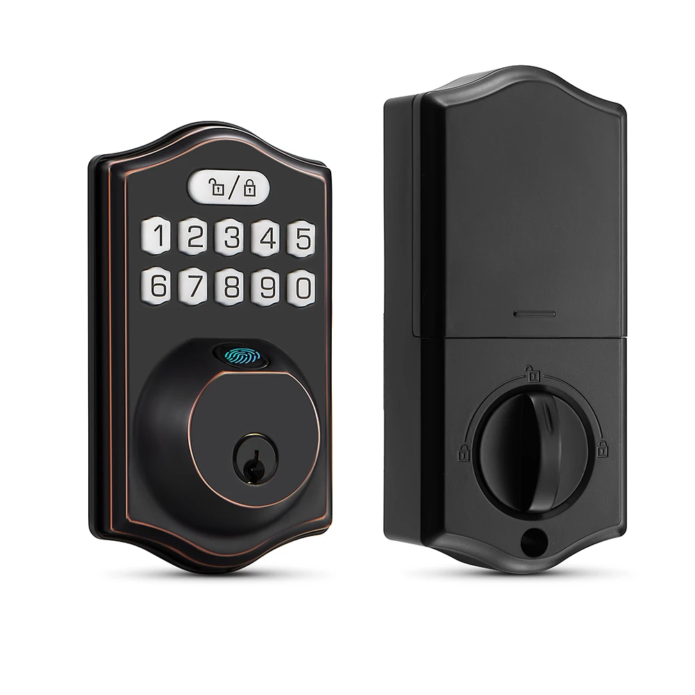 

Keyless Entry Fingerprint Door Lock With 100 User Capacity and Auto Lock Function IP65 Waterproof Security Solution