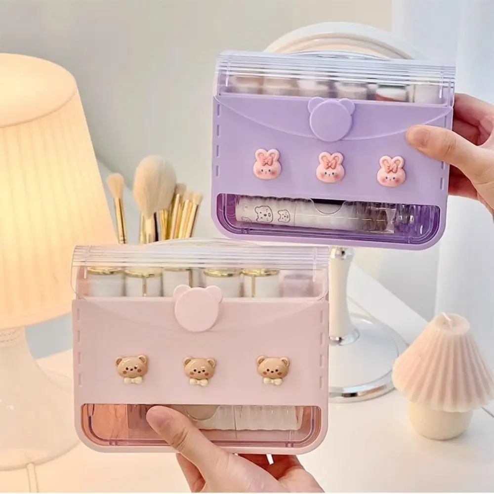 

Dust-proof Lipstick Storage Box Waterproof 12 Compartments Lipstick Holder Case Drawer Removable Lip Gloss Display Stand Home