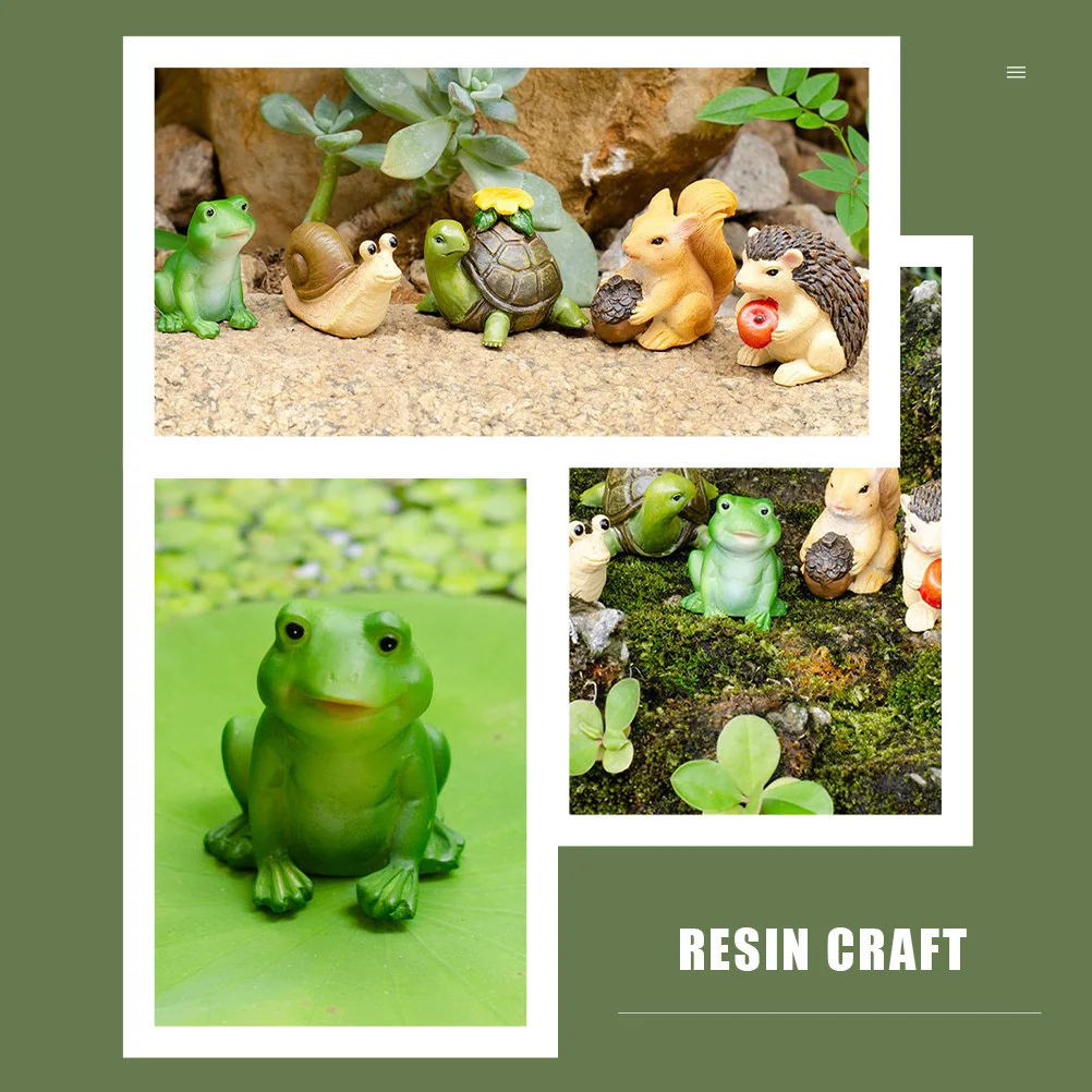 

1Pcs Flower Bonsai Decoration Premium Resin Micro Landscape Ornament for Garden Indoor Outdoor Miniature Decorative Accessory