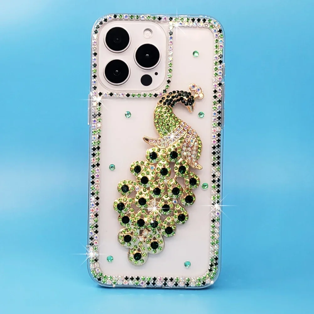 Rhinestone Cases for iPhone 15 Pro Max 14 13 Pro 12 11 Pro Max Xs Max XR 8 7 Plus SE 2020 2022 Case Diamond Phone Cover Sunjolly