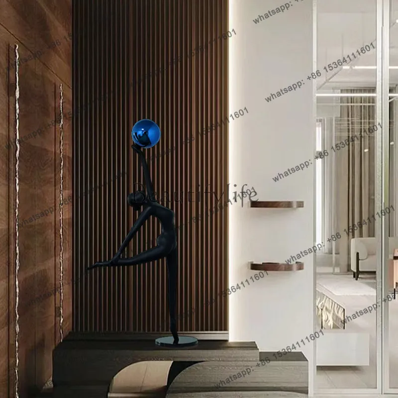Modern creative character ornament sample room living room entrance floor jewelry