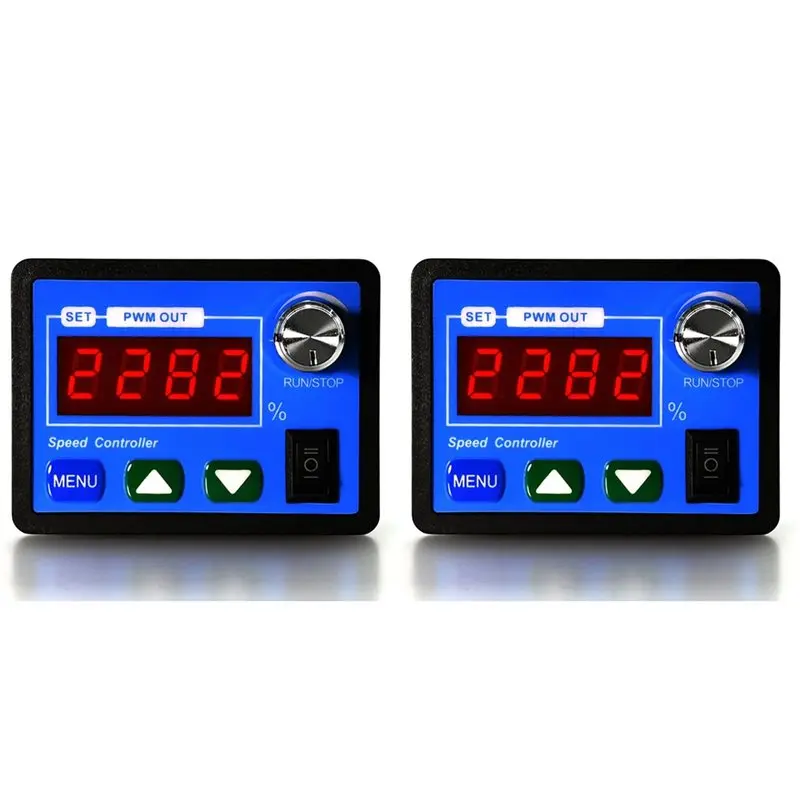 2X DC6-55V 20A PWM Motor Speed Controller With Forward And Reverse Adjustable Regulator Generator Motor Governor
