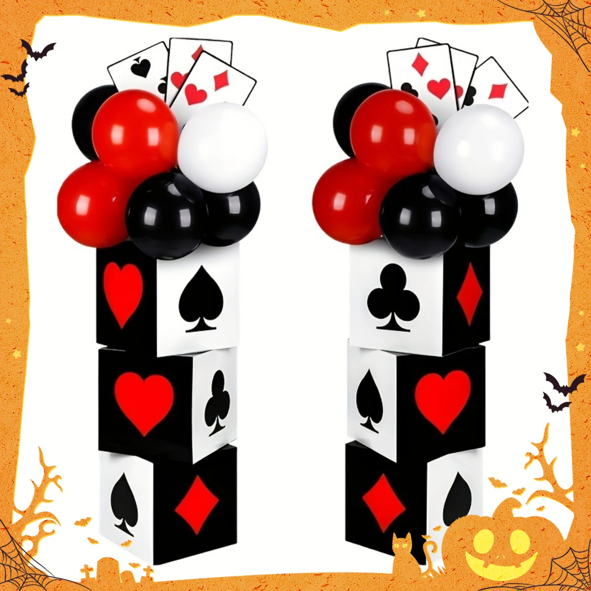 Boîte à poker sur le thème de Las Vegas, décoration pour soirée casino, boîtes cadeaux poker, jeu de société pour soirée Las Vegas, fournitures pour fête d'anniversaire sur le thème du casino
