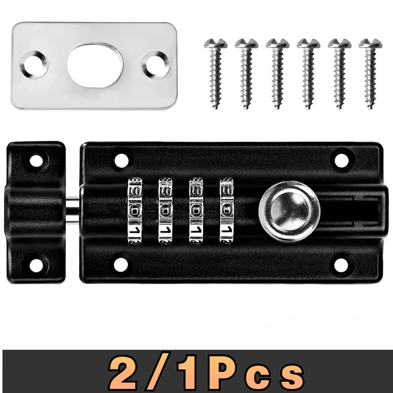 1/2 Pcs Wooden Door Security Zinc Alloy Anti-Theft Bolt Mechanical Digital Combination Code Lock Locker Tongue Cam Lock