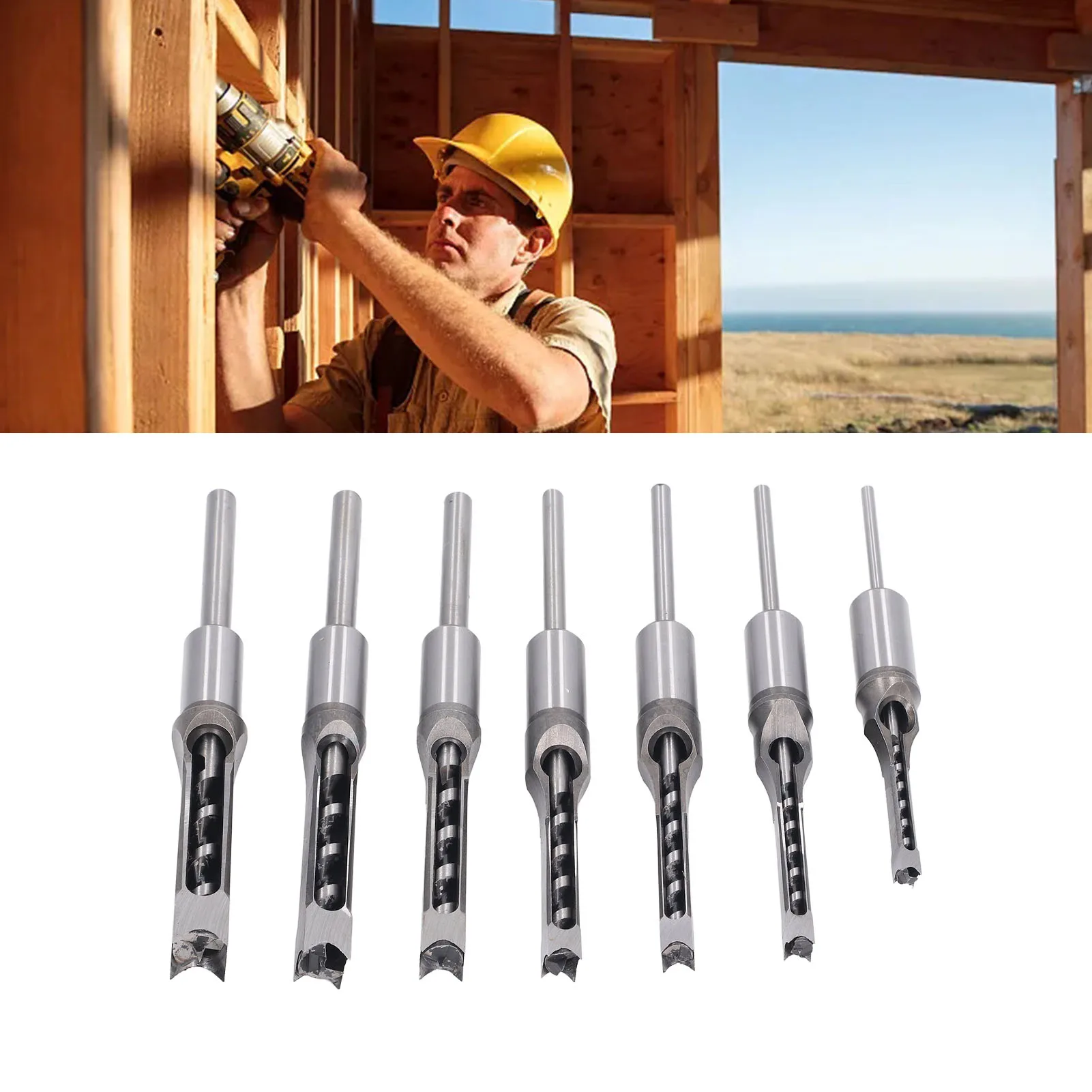 Drill Bit Set Improve Efficiency  High Hardness Labor Saving  Drill Bits HSS for Woodworking