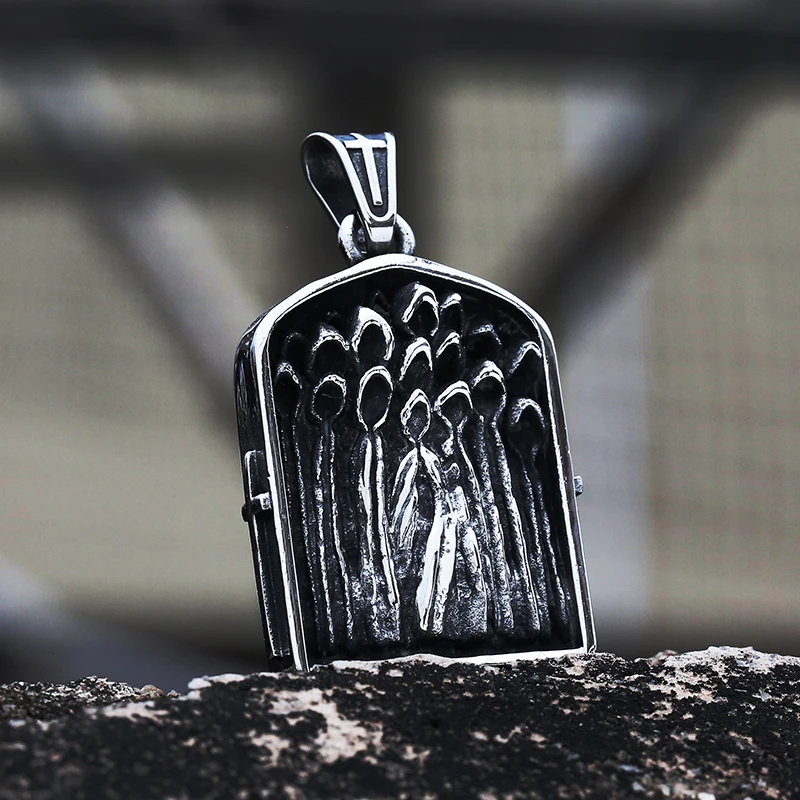 Stainless Steel Advent of Ascension Pendant Necklace With Cross Retro Fashion Rock 2022 NEW Long Chain For Man Gift Dropshipping