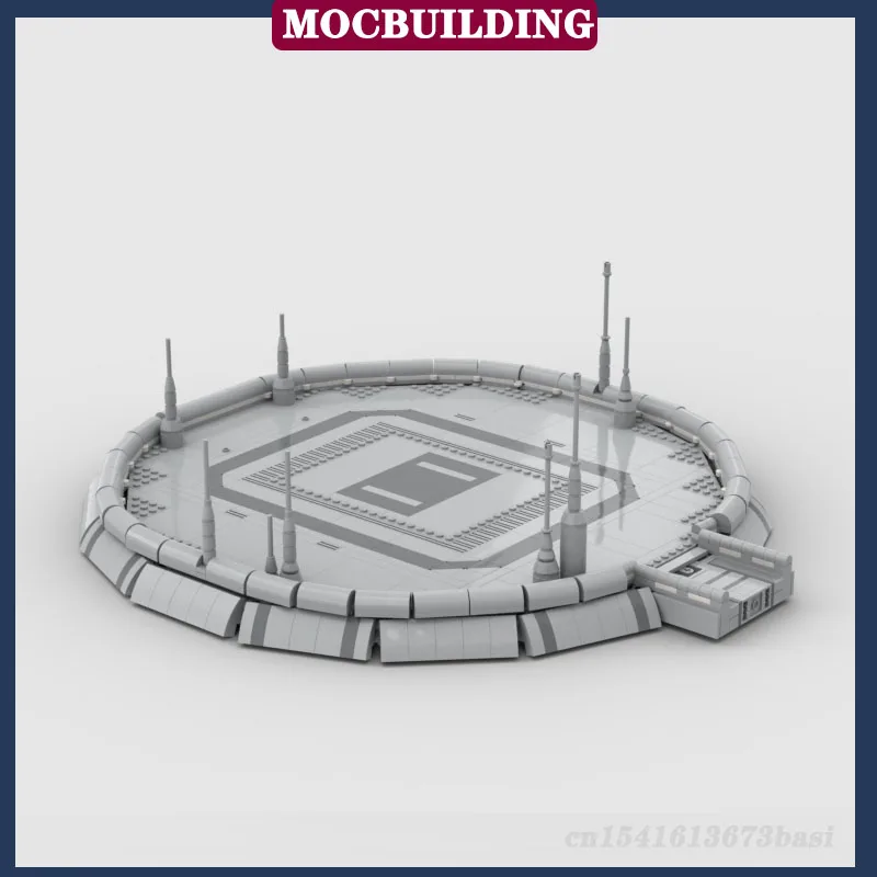 MOC 우주 전쟁 모듈식 착륙 플랫폼 빌딩 모델, 빌딩 블록 조립, 영화 컬렉션 장난감 선물, DIY