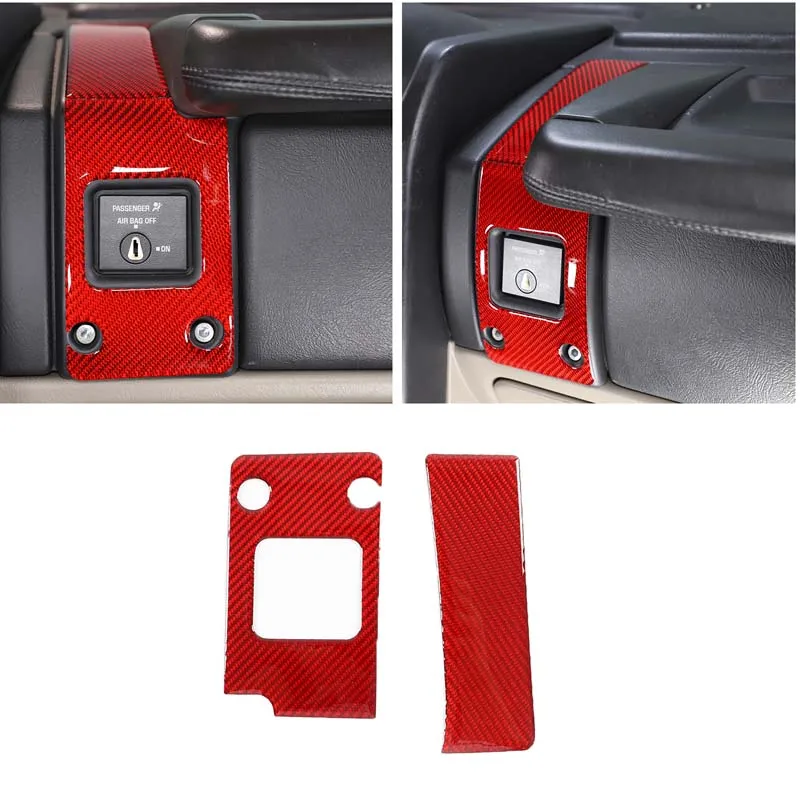 

For Hummer H2 2003-2007 Passenger Airbag Switch Paneltrim Decorative Sticker Soft Carbon Fiber Car Accessories