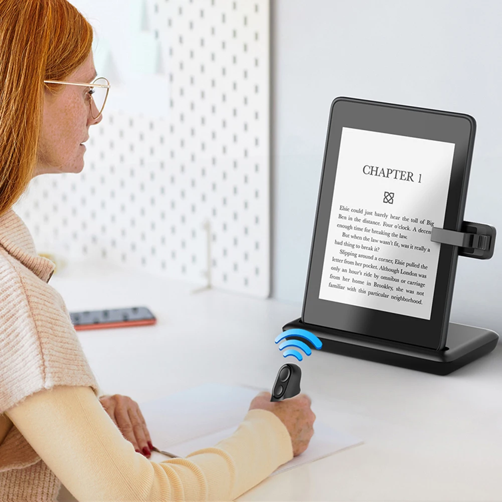 Mobile Phone Mini Remoter for iPhone Bluetooth-Compatible Remote Control E-book Page Turner forTIK Tok Scrolling Ring