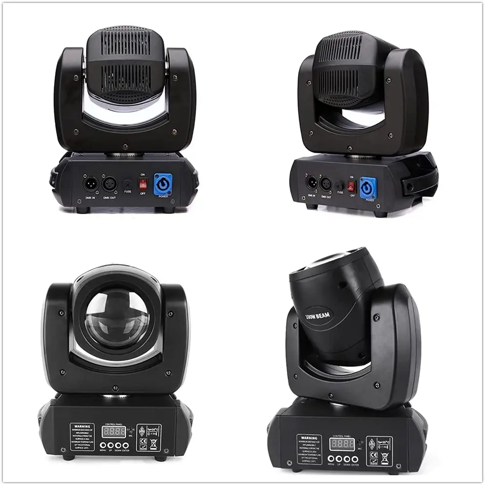 Moving Head LED 100W Beam DMX Light WIth 7 Colors 8 Gobos Rotating Prism Effect Sound Arrive For DJ Party Club Event