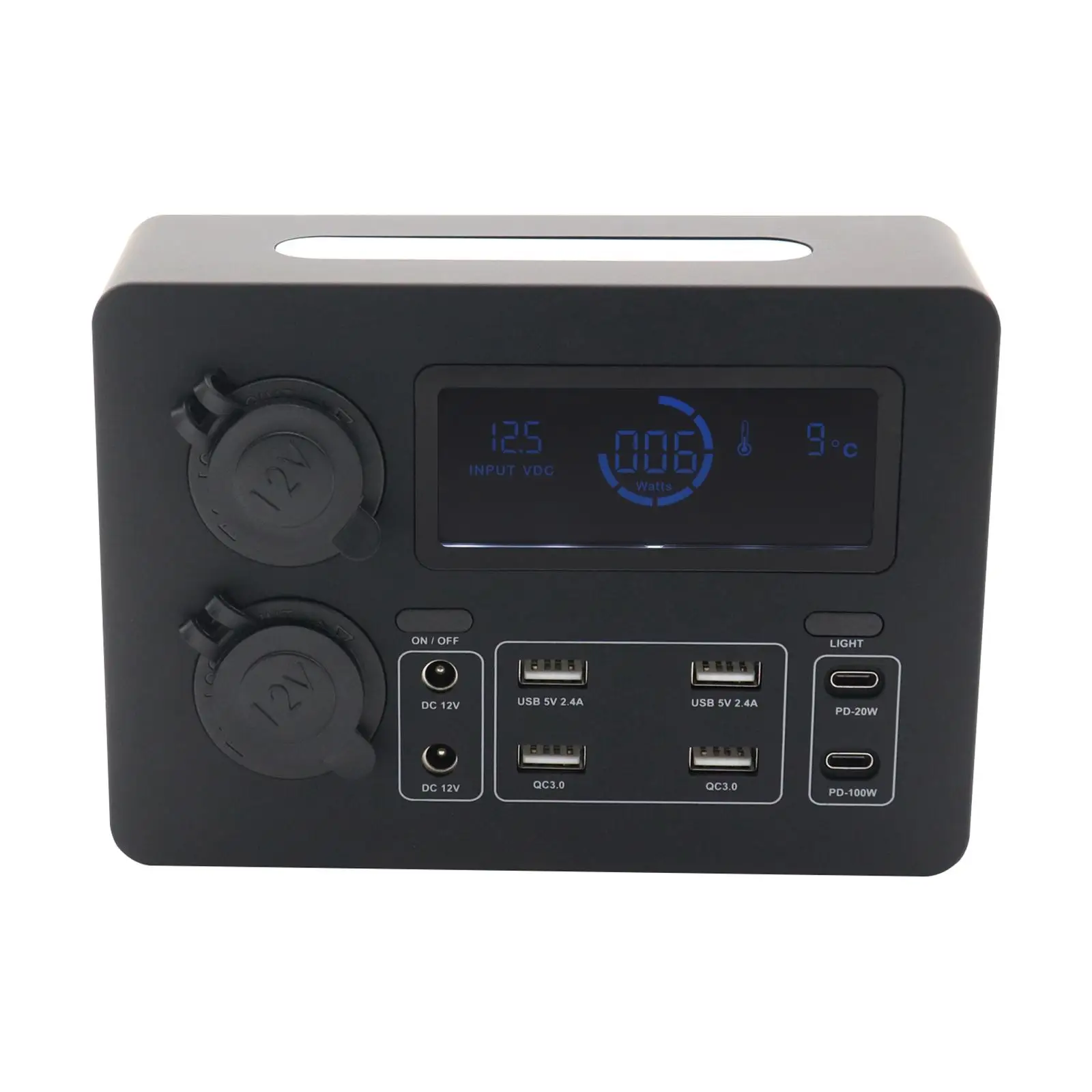 

12V Mini Power Box Vehicles Compact Charger up to 6 USB Devices Simultaneously for Camp Outdoor Hunting Motorcycle Emergency