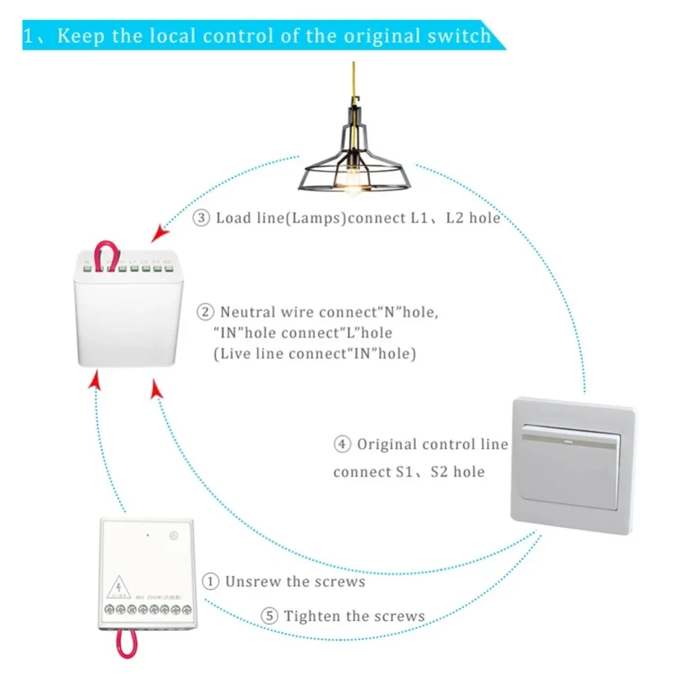 Original Aqara two-way Control Module Wireless Relay Switch Controller Zigbee Smart Channels Work With Mi Home Home APP