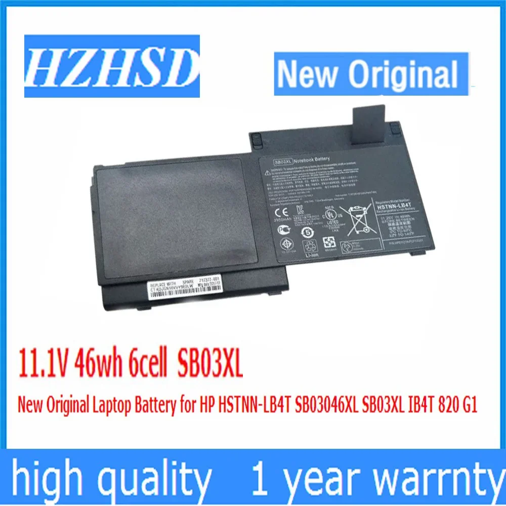 

Новый оригинальный аккумулятор для ноутбука HP HSTNN-LB4T SB03046XL SB03XL IB4T 11,1 G1, 820 в, 46 Вт/ч, 6 ячеек, SB03XL