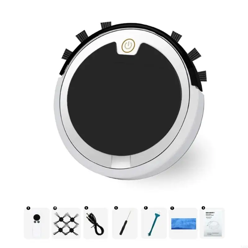 Mini Mute Robot Máy hút bụi 1,57 3 trong 1 với điều khiển từ xa ướt/khô Sử dụng N58D