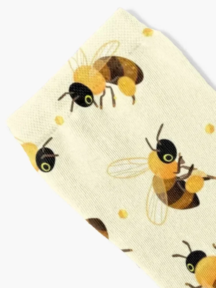 Honey bees Socks cartoon Run Running snow Socks Ladies Men's
