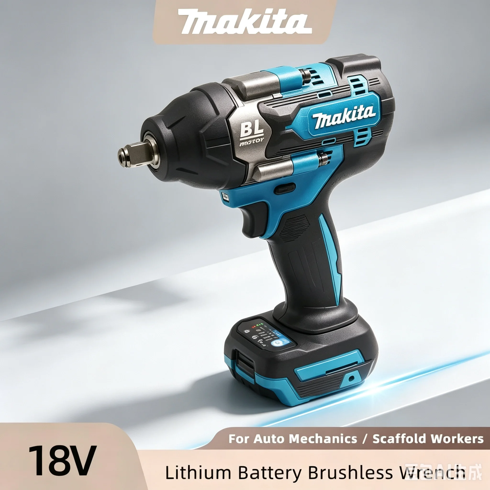 Makita Bürstenloser DTW700 Akku-Schlagschrauber Kabelloser Elektroschrauber 1/2 Zoll für Makita 18V Akku-Schraubendreher Elektrowerkzeuge