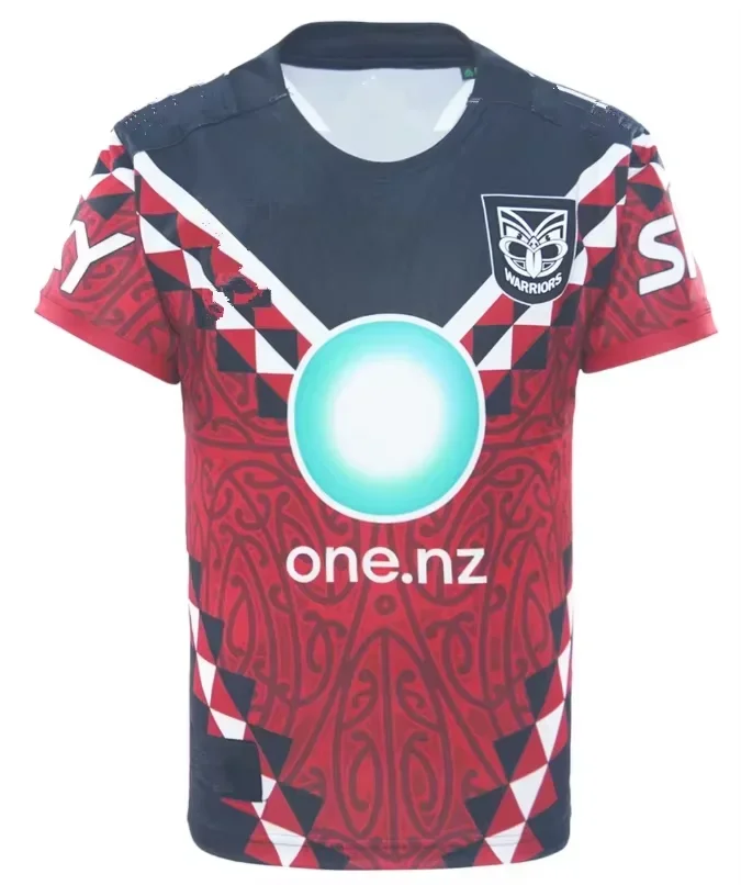 2026 Zealand Warriors Jersey T-Shirt New Zealand Rugby Club Men's Women's Summer Sport Breathable Mesh Quick Drying Jersey