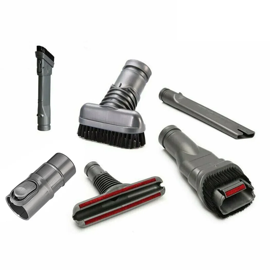 6Pcs Vacuum Cleaner Brush Nozzle Head Adaptor Dusting Crevice Stair Tool Kit For Dyson DC32 DC33 DC19