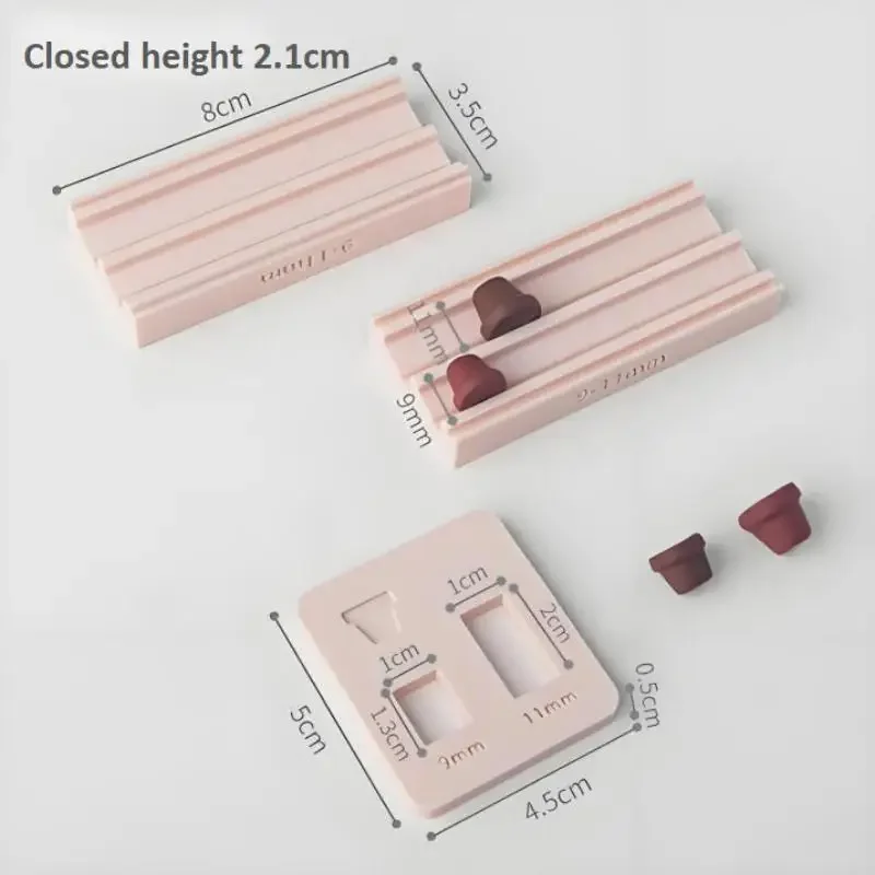 Soft Pottery Polymer Clay Flowerpot Bead Roller DIY Flowerpot Clay Mold Clay Bead Making For Earrings Pendants Jewelry Crafting