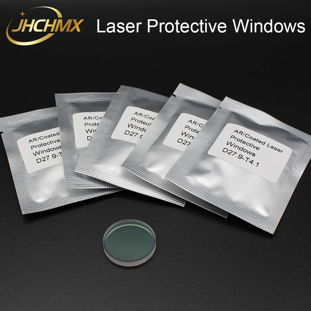 JHCHMX Laser Protective Windows 18*2 20*4 22.35*4 27.9*4.1 30*5 36*5 37*7 1064nm Quartz  Fused Silica For Laser Cutting Welding