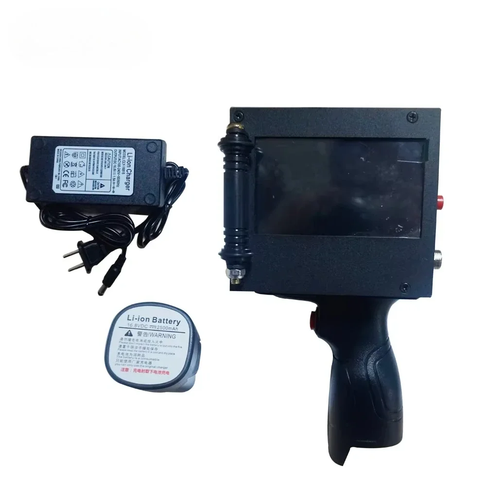 50.8mm Handheld TIJ Inkjet Printer with Two Printing Heads for QR Code Barcode Logo Date Printing  Batch Coding Machine