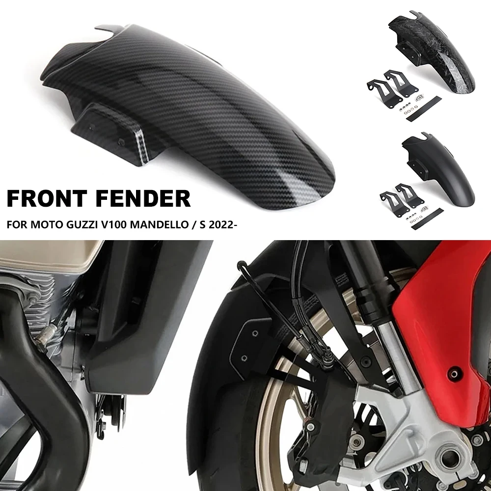 

New Motorcycle For Moto Guzzi V100 Mandello S Front Mudguard Fender Extender Extension V100 MANSELLO 2022 2023