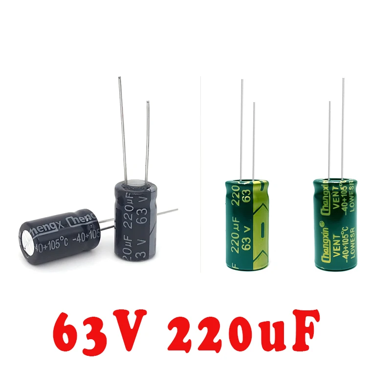 

(10PCS)63V220UF 8x16mm 10x17mm 10x20mm Brand new genuine electrolytic capacitor 220uF 63V