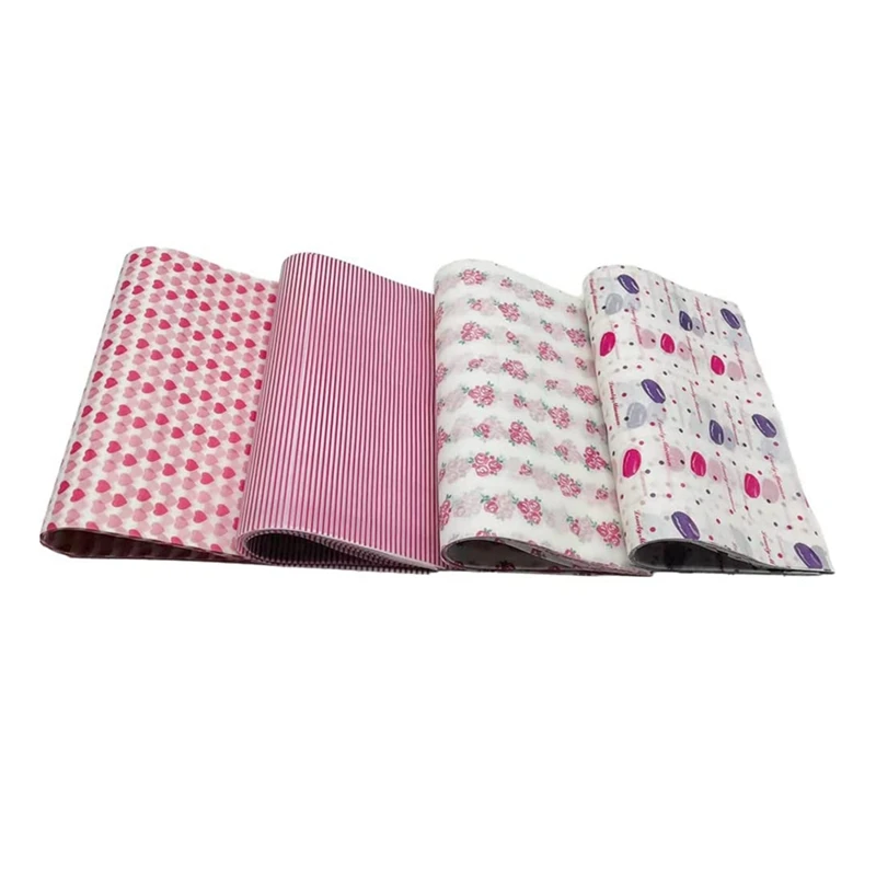 200 PCS Wax Paper Sheets Sandwich Wrap Picnic Papersheets Red & White For Food Basket Liner, Party, Kitchen