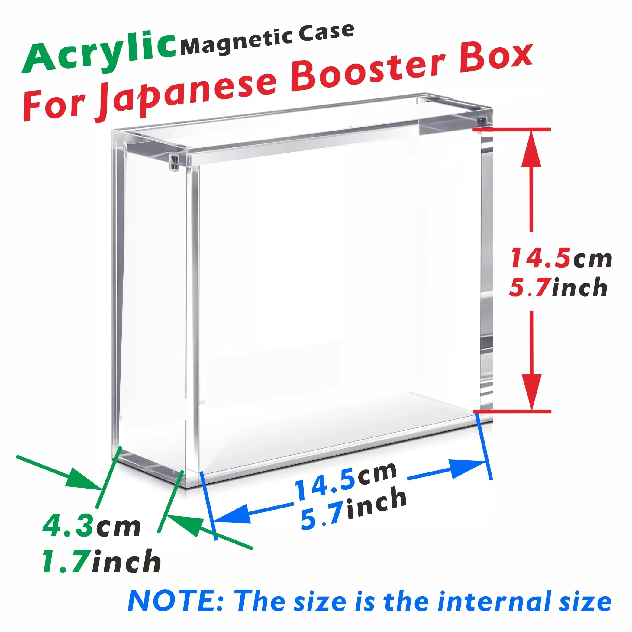 Magnetische Acryl-Vitrine für japanische Booster-Box, 5 mm klare Vitrinen für Sammlerstücke – Detail 3