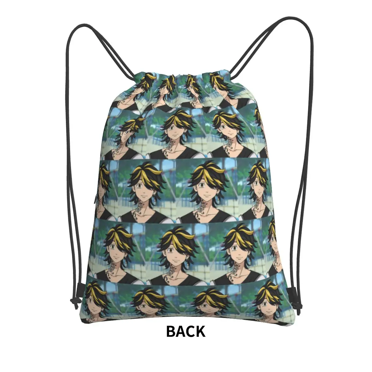 Anime Tokyo Revengers Kazutora Backpacks Casual Drawstring Bags Sports Bag Book Bags for Man Woman Students