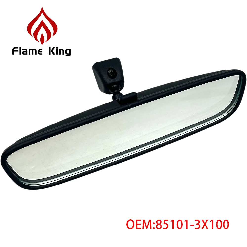 Flame king-espejo retrovisor interno para coche, accesorio de cristal HD para Hyundai, Kia 2011-2022, 851013X100, 85101-3X100, con piezas de hebilla