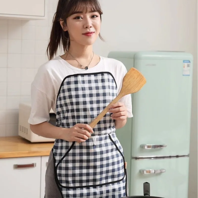No Tie Automatic Apron Oil Resistant Modern Design Wholesale Kitchen Workwear Hand Wiping Function Home Use Automatic Convenient