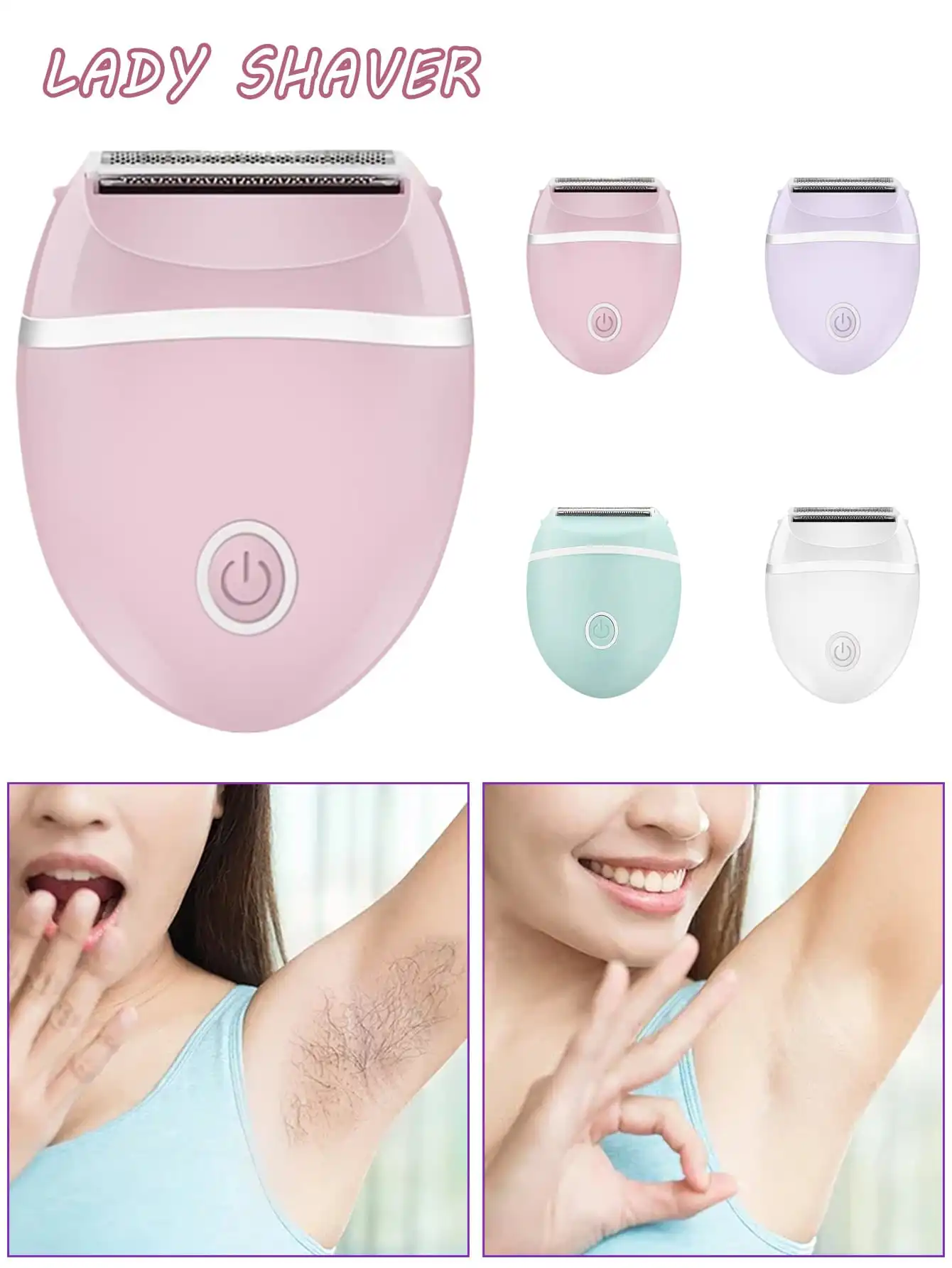 

Women Hair Trimmer And Epilator, Women's Electric Mini Shaver, Painless Hair Removal Tool, Waterproof & Washable, 3-In-1 Blade, Designed For Women's Body, Face And Legs Grooming And Depilation, Bikini Trimmer, Lady Shaver, Dedicated Depilation Device
