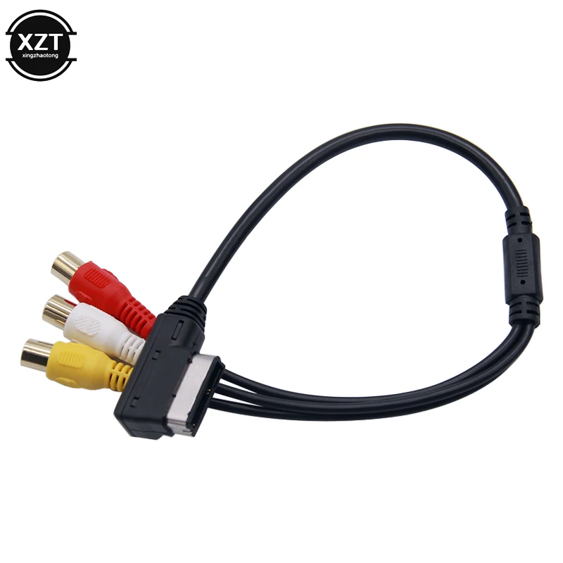 

For VW For Audi AMI AUX Cable Adapter A3 A4 A6 A7 A8 Q5 Q7 R8 AMI MMI RCA 3RCA DVD Video Audio Input Wire Car Accessory