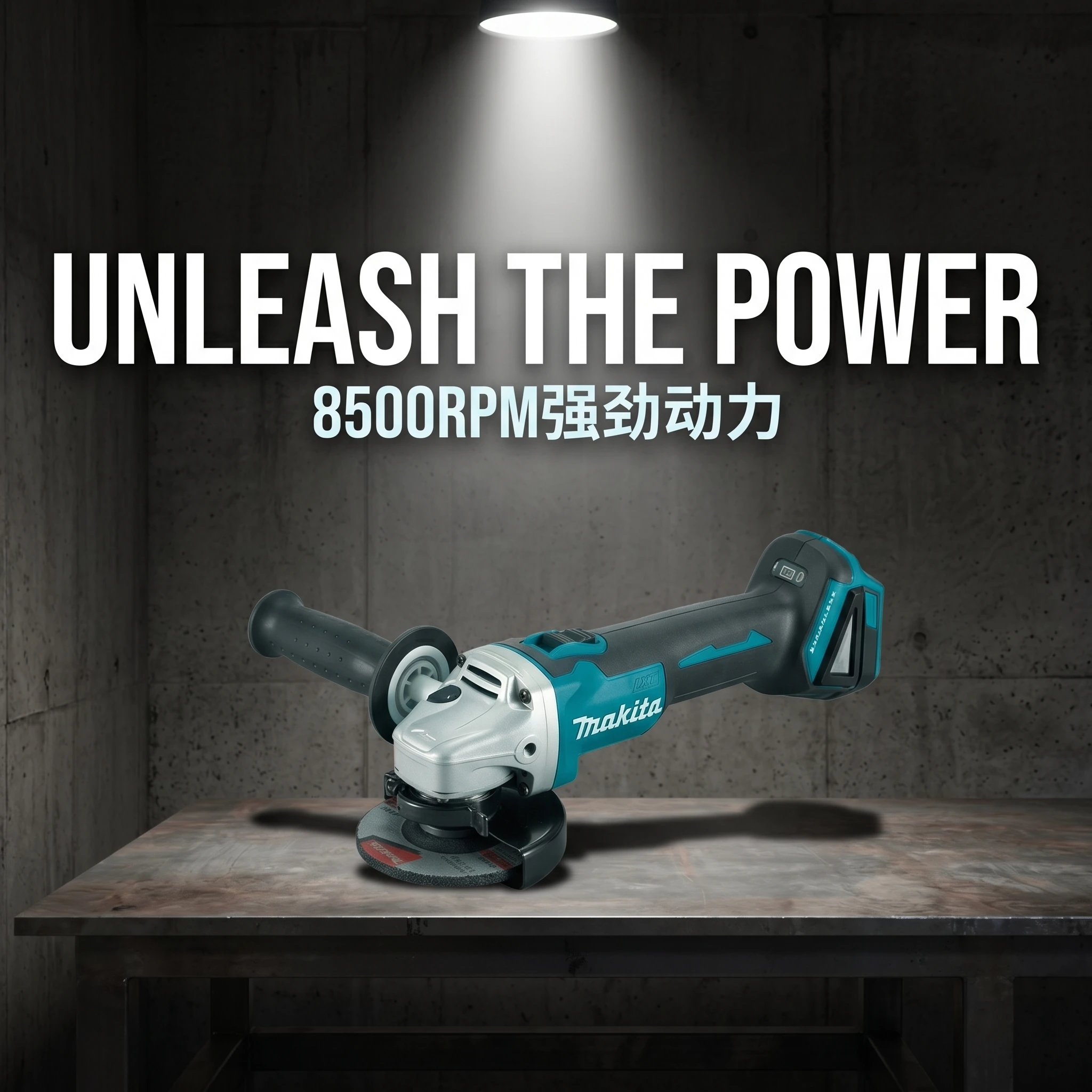Makita DGA404 Cordless Angle Grinder 100mm Lithium Power Grinder for DIY Cutting Polishing Tasks