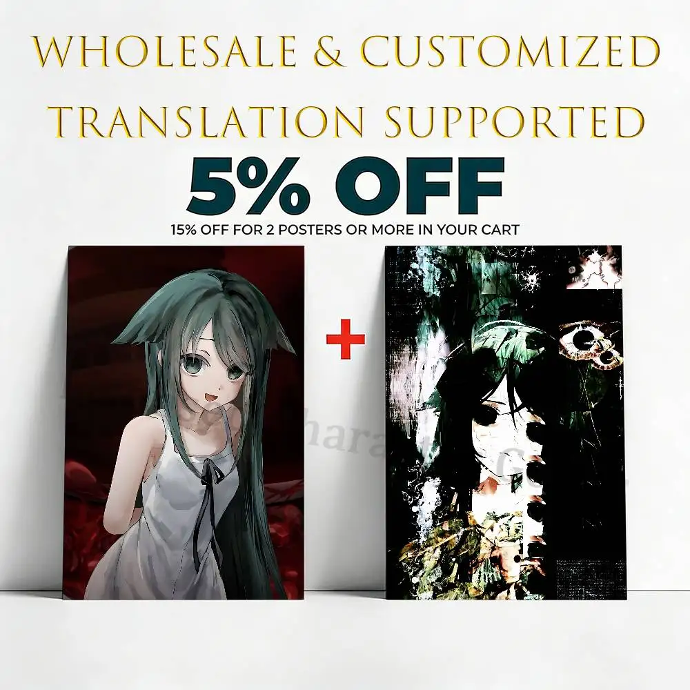 The Song of S-Saya Poster Waterproof HD Wall Art Decal Self-Adhesive Aesthetic Decor For Home Living