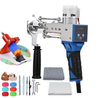 2in1 Electric Tufting Gun, 7-21mm Tufting Machine Digital display blue, with Tufting Carpet Trimmer ,Fabric and Wool Yarns