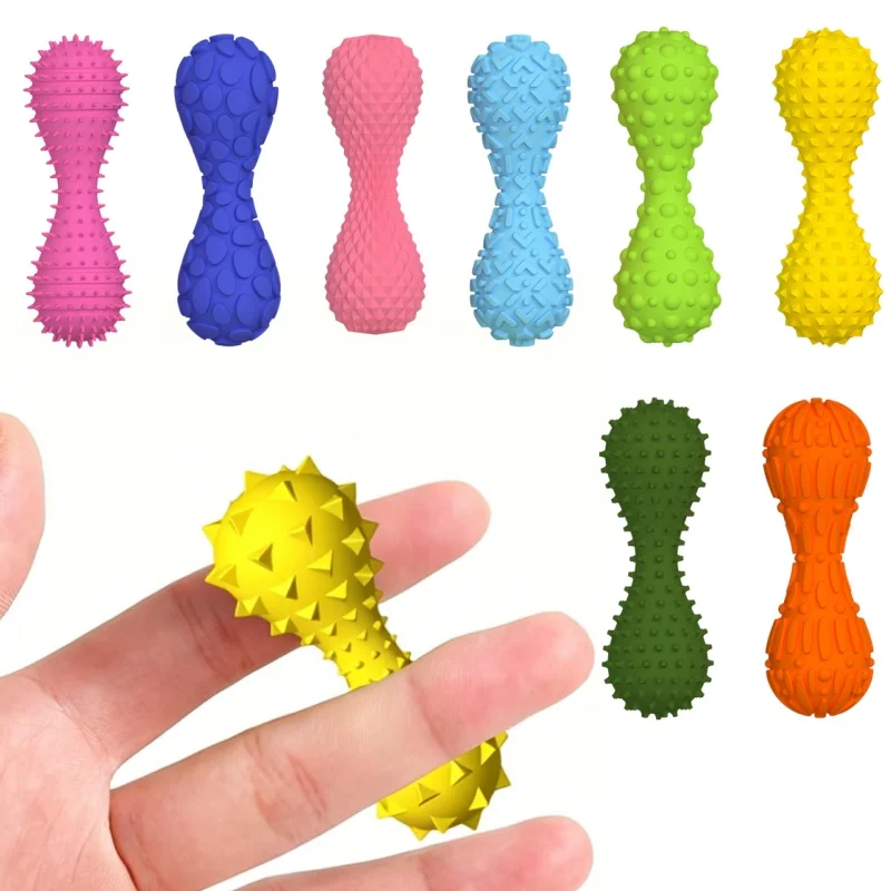 Fidget Textur-Sensorik-Stein Fingerspitzen-Massage-Hanteln Stressabbau Gyroskop Muskeltraining Schreibtisch-Spielzeug für Erwachsene Bürogeschenk
