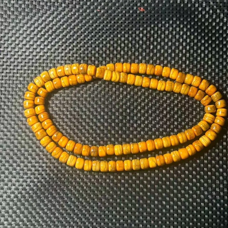 108 Old-Style Cow Bone Buddhist Bead Sweater Chain Men'S Long Necklace