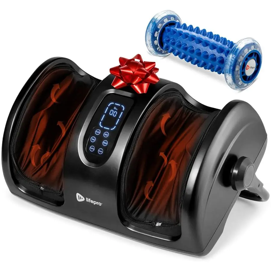 

Shiatsu Foot Massager with Heat, Foot Massager with Heat for Plantar Fasciitis, Remote Control, Deep Kneading for Leg, Calf, Fee