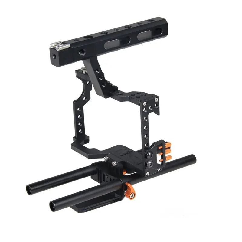 B04B-Matte Box With Video Cage Rig Kit Focus For Sony GH4 A7S A7 A7R A7RII A7SII Camcorders Cameras DSLR Cameras