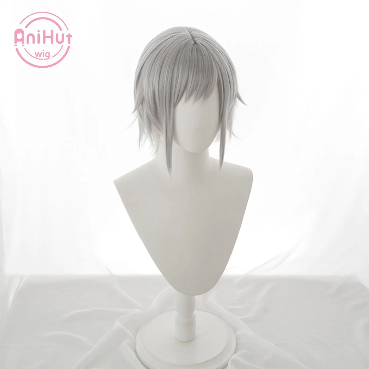 【AniHut】Hinomori Shiho Silver 35cm Cosplay Wig Project SEKAI COLORFUL STAGE! Heat Resistant Synthetic Hair Hinomori Shiho