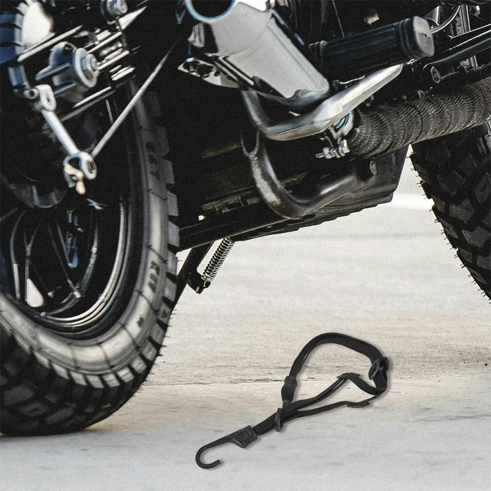 

2 шт., бандажный шнур для багажа мотоцикла, эластичный банджи-ремень, выдвижной, безопасный грузовой веревка, прочный держатель, регулируемый