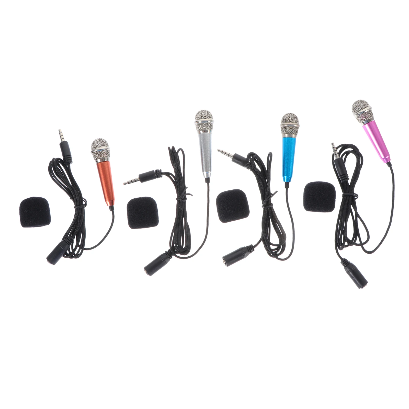

Portable Mini Microphone for Singing Karaoke Home Use Handheld Dynamic Mic Recording Applications Aluminum Alloy Durability Kids