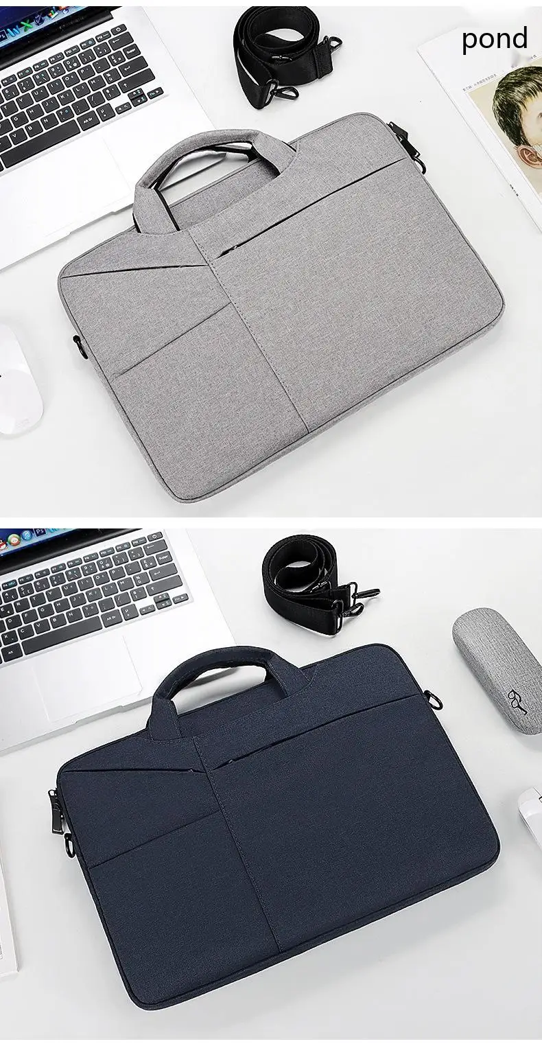 Oxford Laptop-Umhängetasche 14 15 Zoll Wasserdichte Aktentasche für MacBook Tragbare Schulter-Handtasche – Detail 15